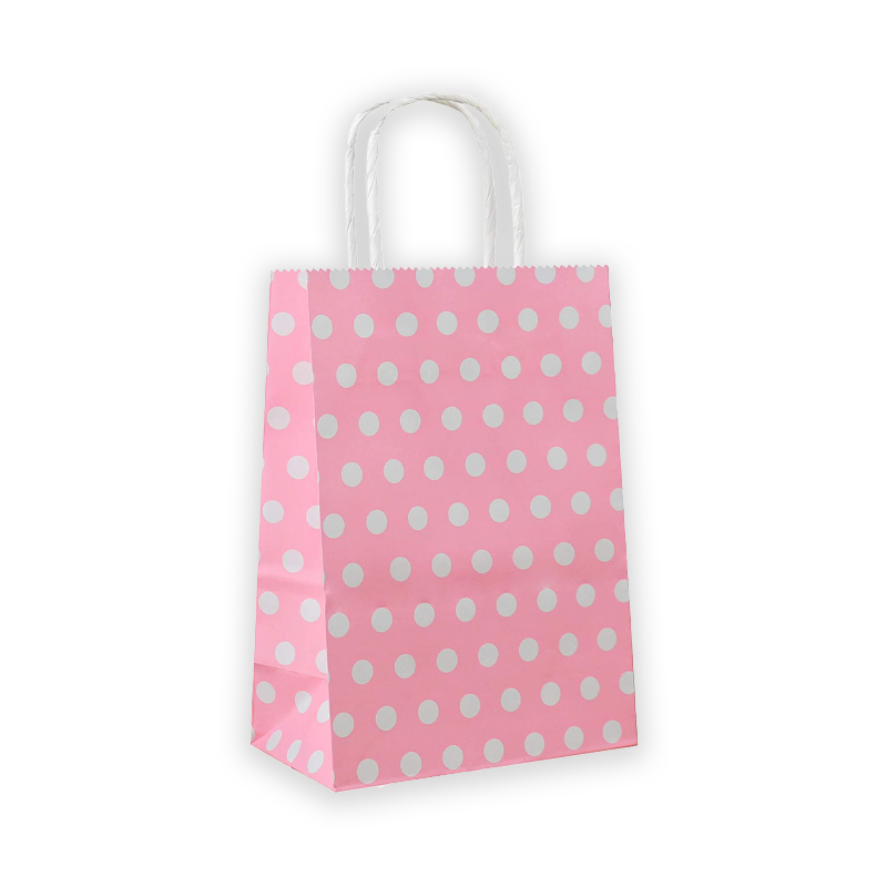 Polka Dot Paper Bag – Small - J & C Party Supplies