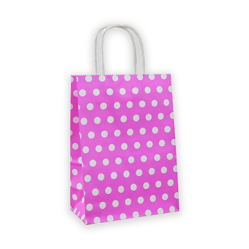 Polka Dot Paper Bag – Small - J & C Party Supplies