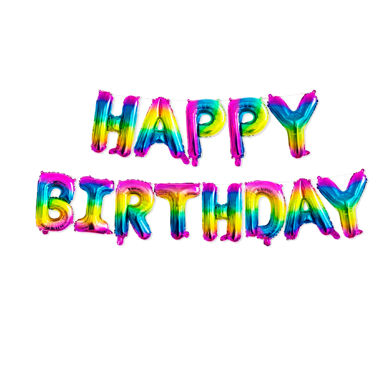 Happy Birthday Foil Banner – Multicolored - J & C Party Supplies