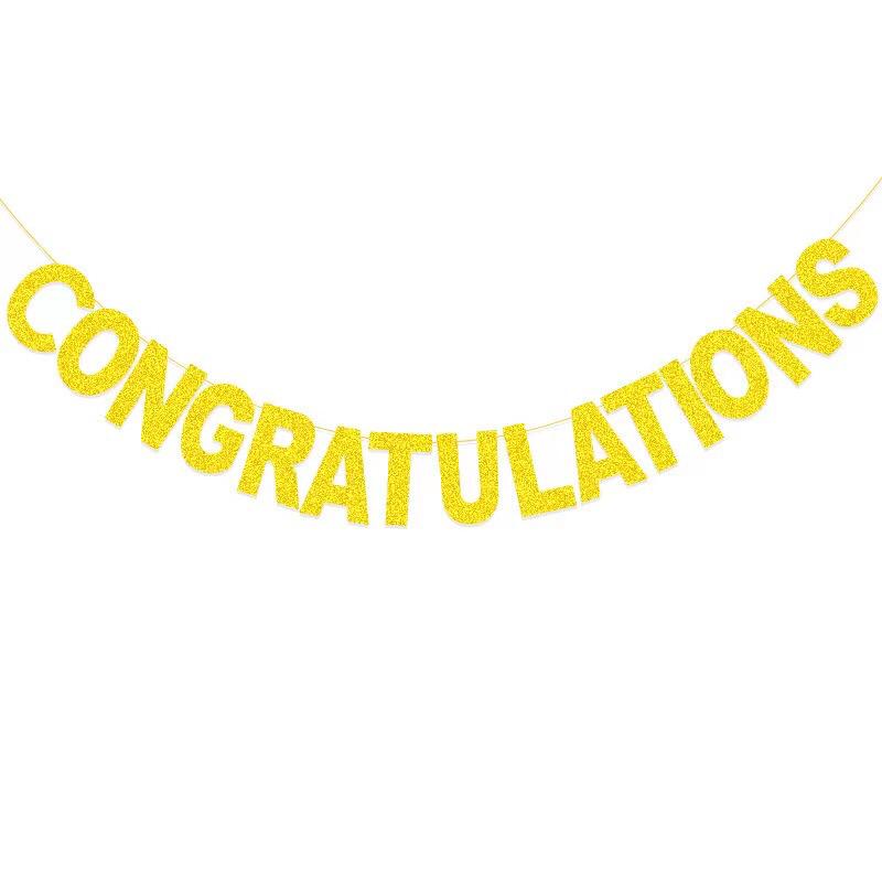 Congratulations Banner – Simple - J & C Party Supplies